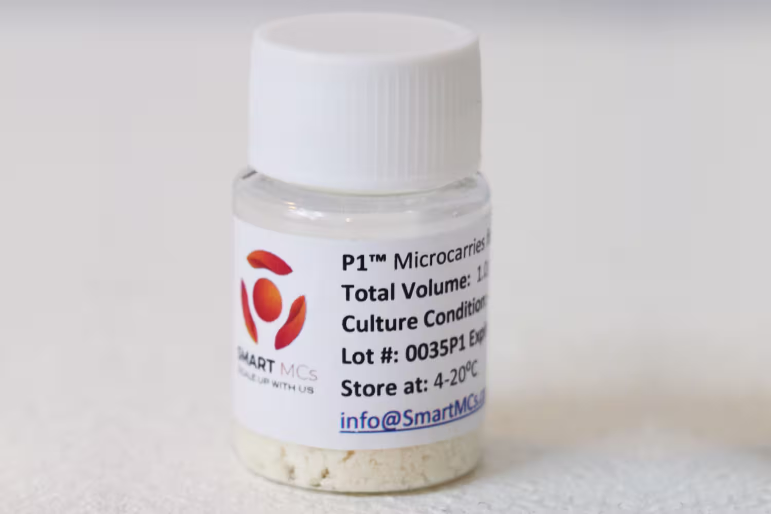 P1 Microcarrier Hard - 20,000 cm<sup>2</sup> P1 Microcarrier Hard - 20,000 cm<sup>2</sup>